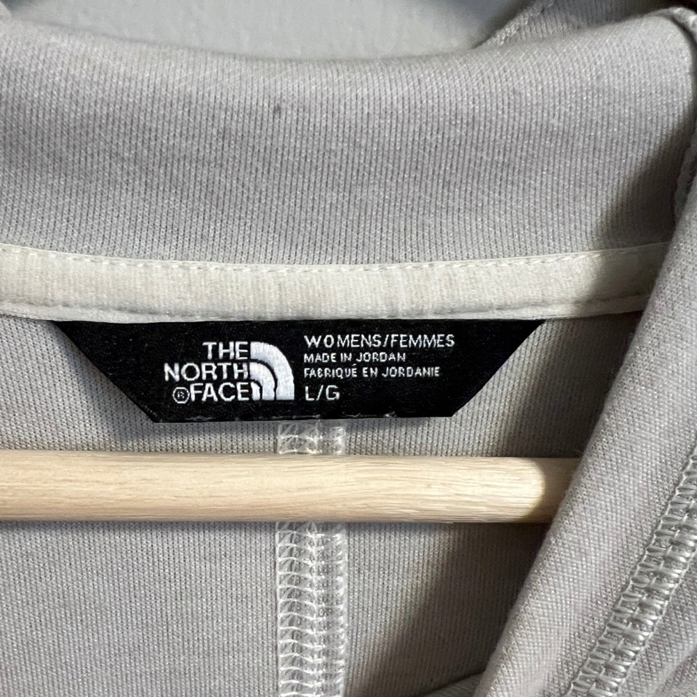 The North Face FlashDry Hoodie Womens L Gray Pullover Performance Sweatshirt - Picture 4 of 12